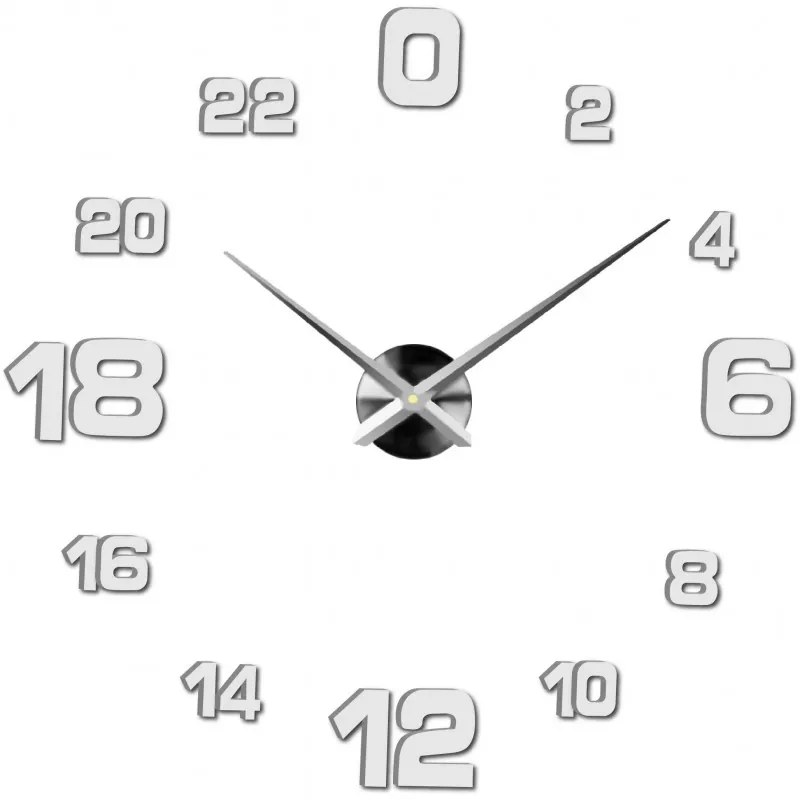 Moderné nalepovacie nástenné hodiny | 3D hodiny 12S022-Wall clock