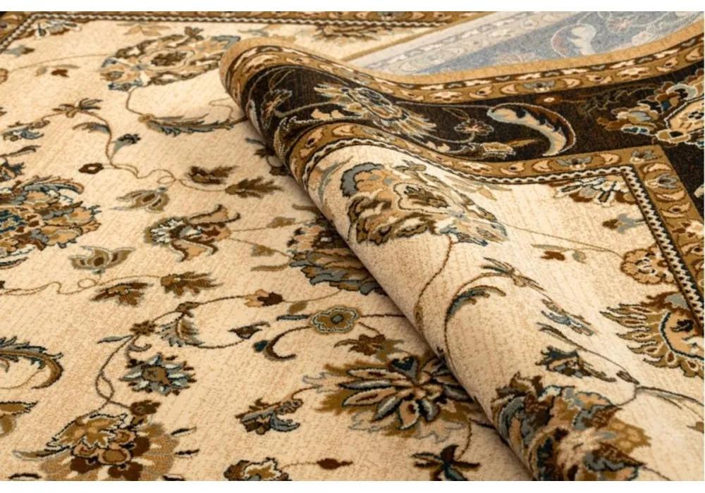 Vlnený kusový koberec Tari hnedý 135x200cm