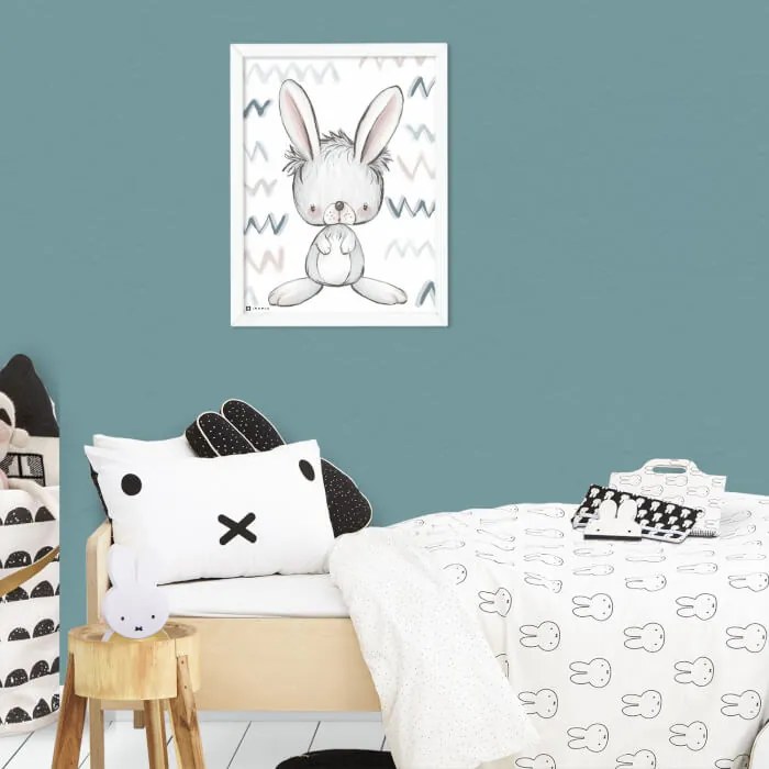Obrazy do detskej izby - Sivý zajko