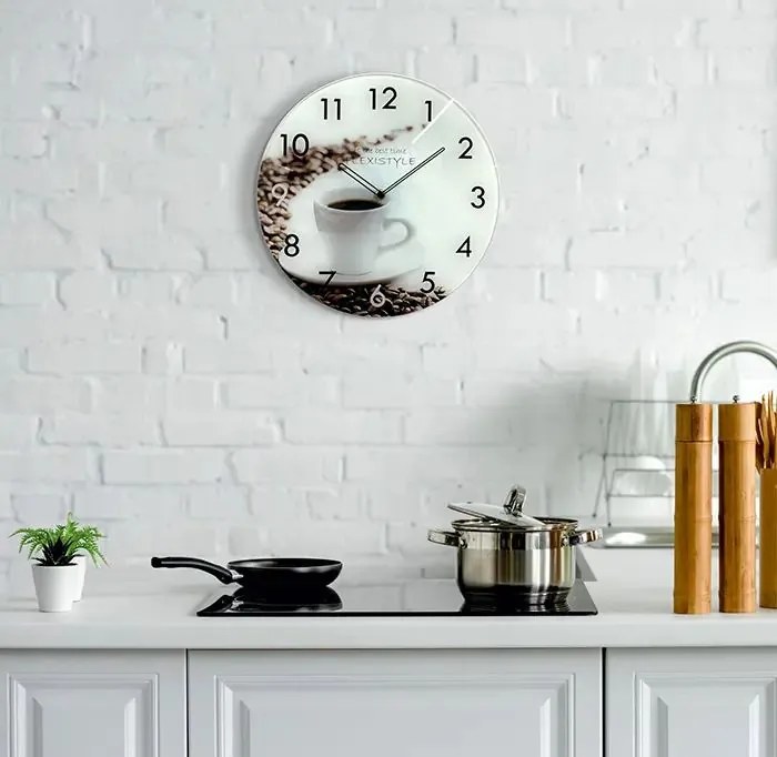 Kuchynské hodiny-sklenené