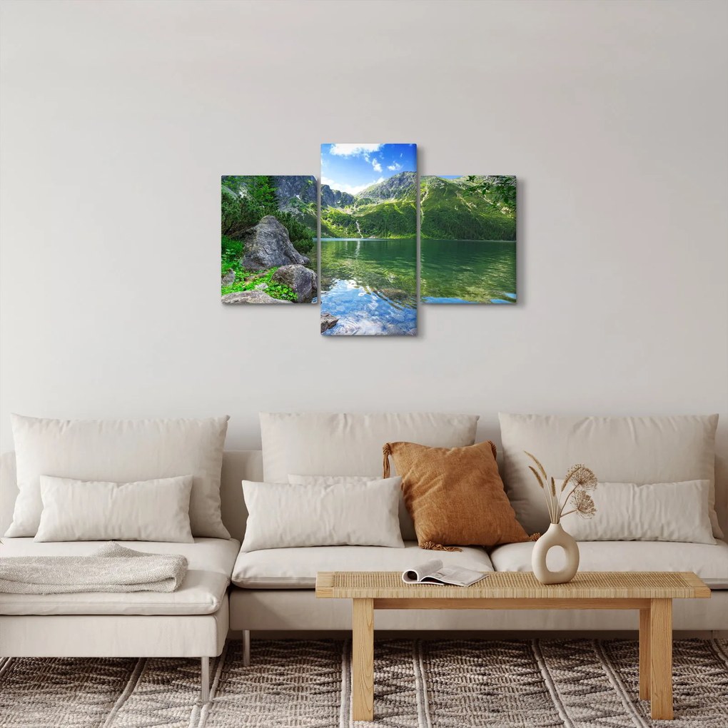 Obraz jazera v Tatrách (90x60 cm)
