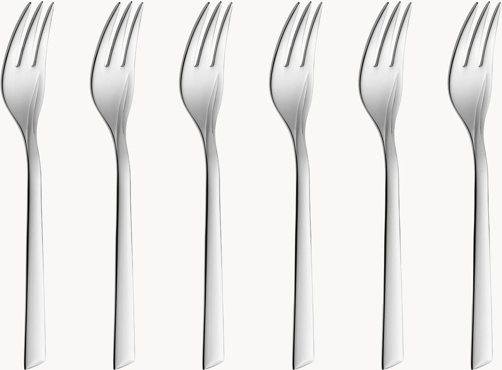 Dezertné vidličky z nehrdzavejúcej ocele Flames, 6 ks