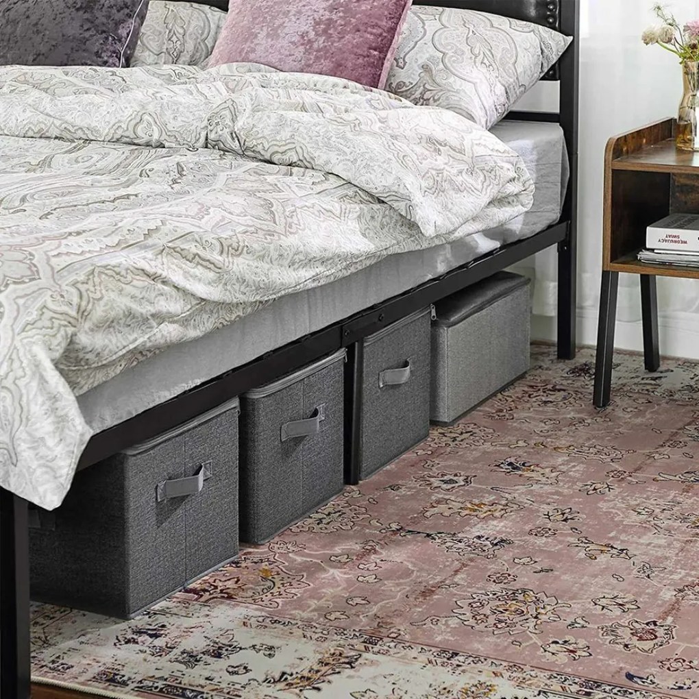 Úložné boxy ELVIS, 3ks, 40x30x25cm, šedá SongmicsHome