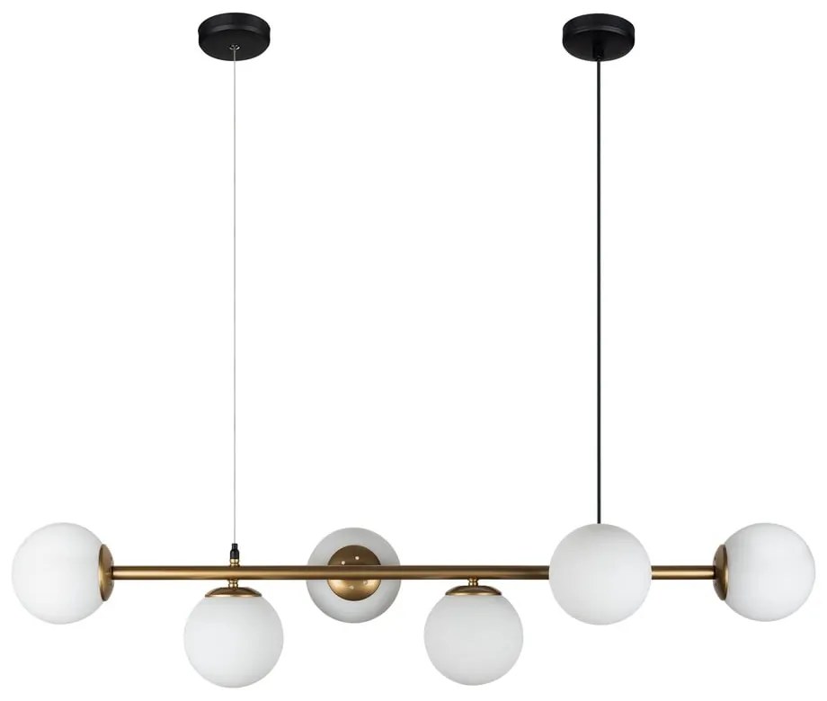 Závesné svietidlo v zlatej farbe Squid Lighting Owl, výška 120 cm