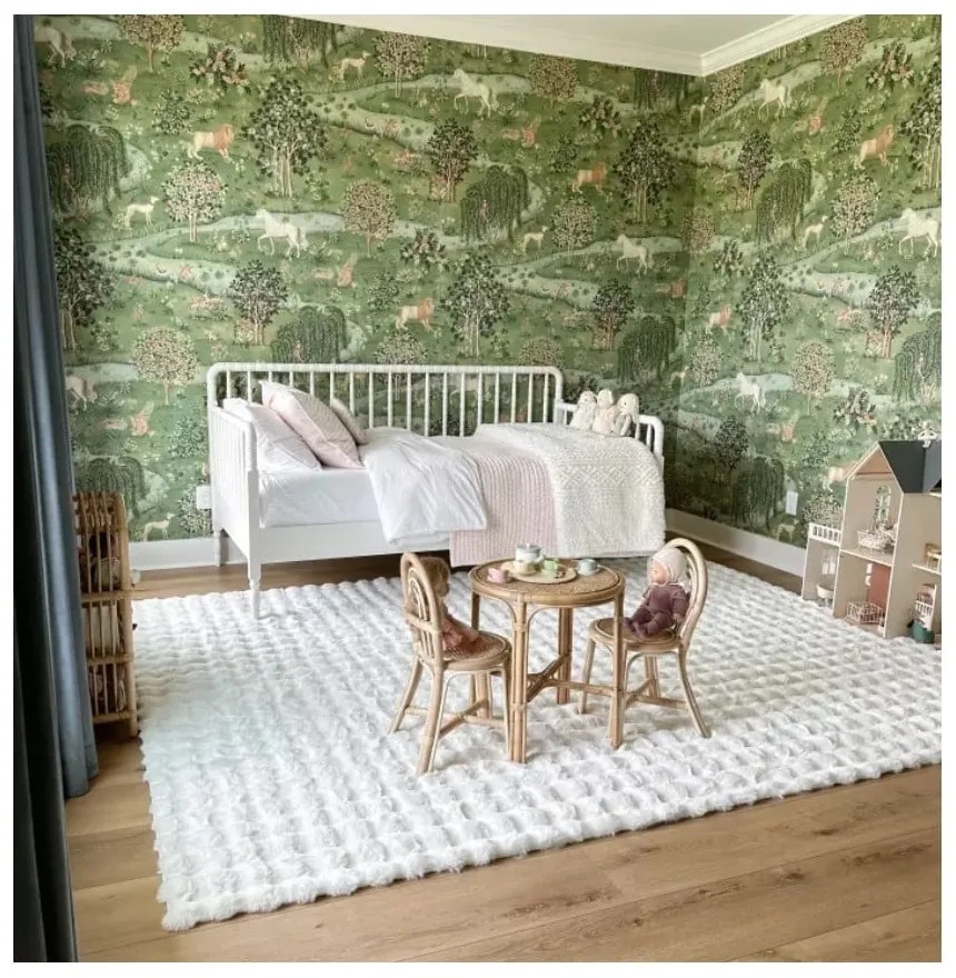 Biely prateľný koberec 150x230 cm Bubble White – Mila Home