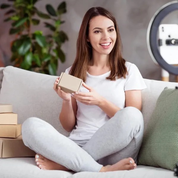 LED Stmievateľná lampa so statívom a držiakom na vlogovanie LED/15W/5V 2700-6500K