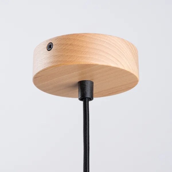 Sollux SL.1324 - Luster na lanku INDY 1xE27/15W/230V pr. 38 cm čierna