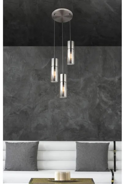 Globo 21000-3HN - Luster na lanku ANNIKA 3xE27/25W/230V pr. 30 cm chróm