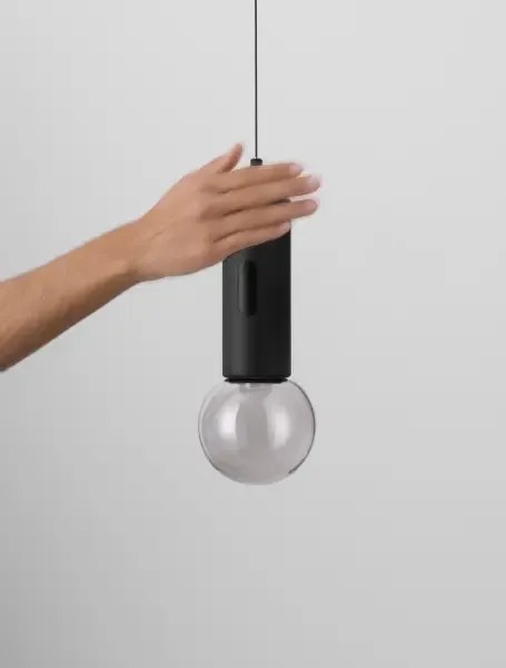 LED stmievateľný čierny moderný luster Chronos
