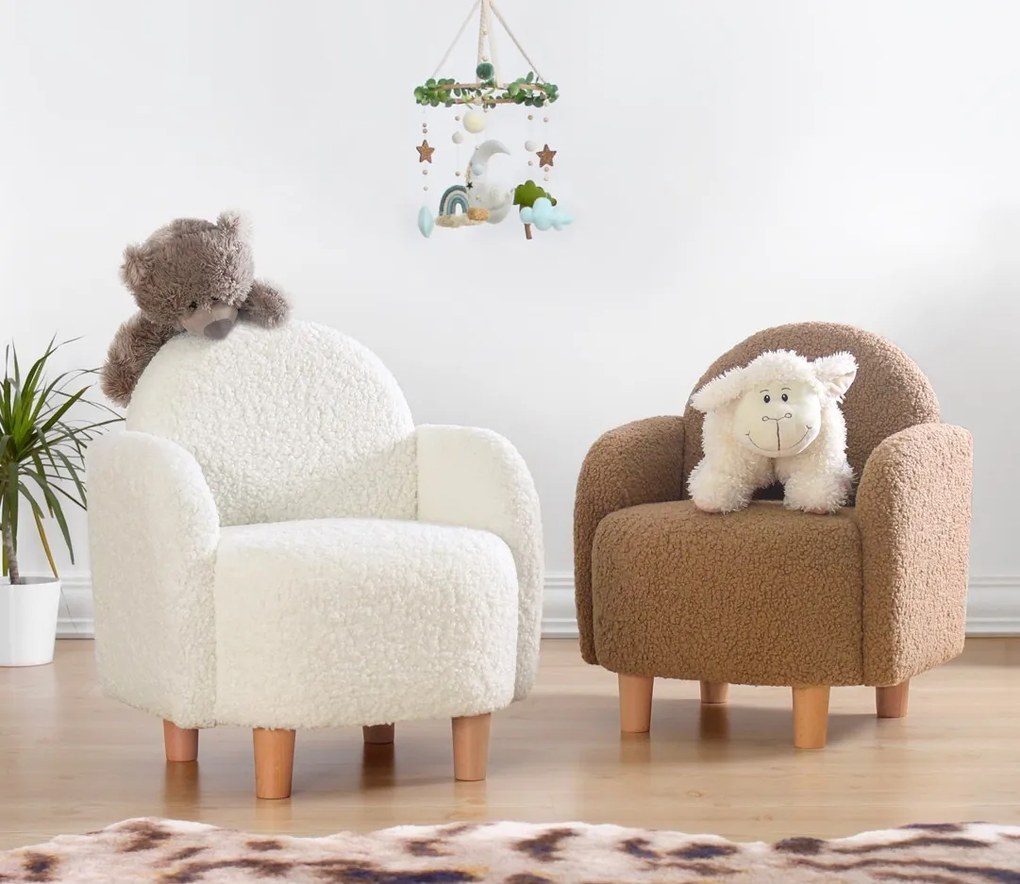 Detská stolička Moylo biela