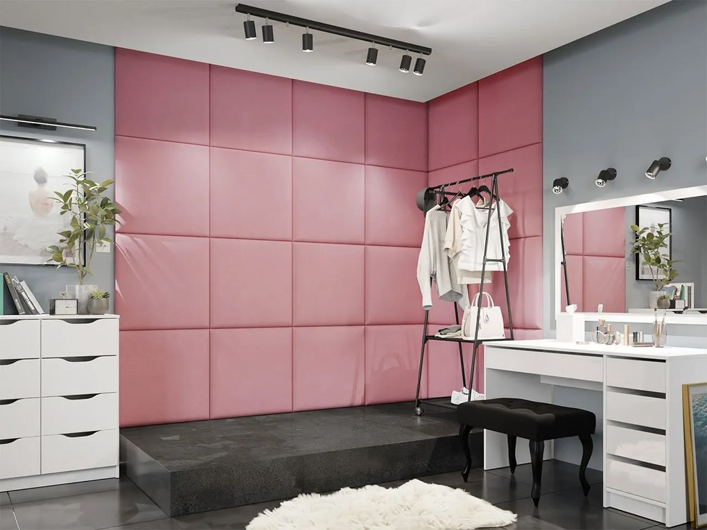 Čalúnený nástenný panel Pag 60x60, Farba čalúnenia:: ekokoža Soft 017 (biela)