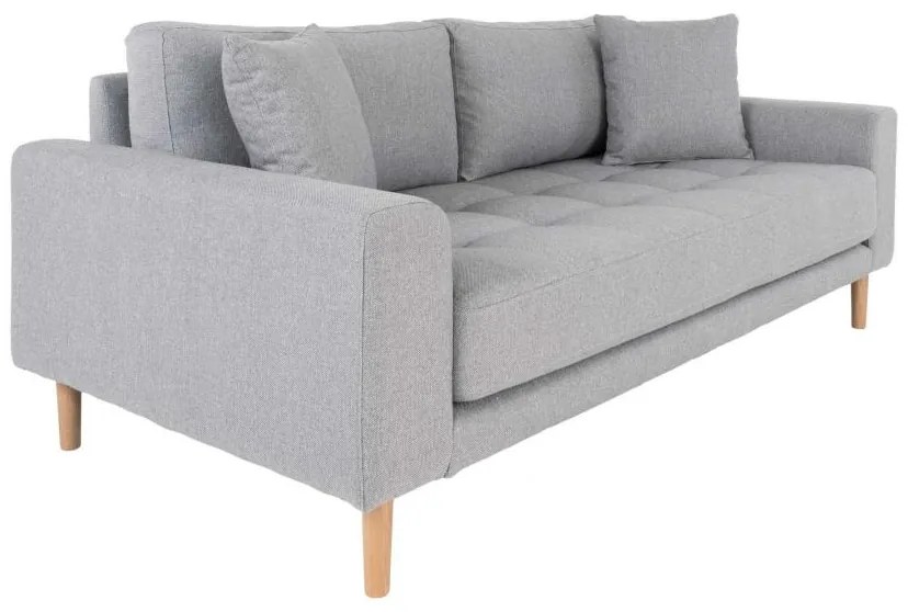 House Nordic - Elegantná 2-miestna pohovka LIDO LOUNGE 180 cm, svetlošedá