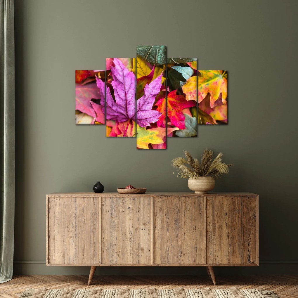 Obraz - jesenné listy (150x105 cm)