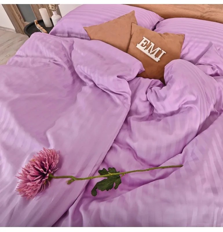 Obliečky damaškové fialové EMI, Obliečka na vankúš valec veľký