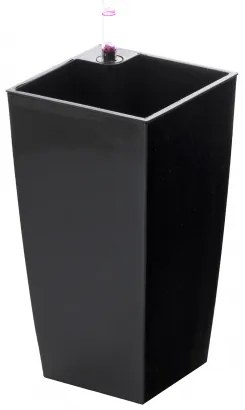 Samozavlažovací kvetináč G21 Linea mini čierny 14cm 639247