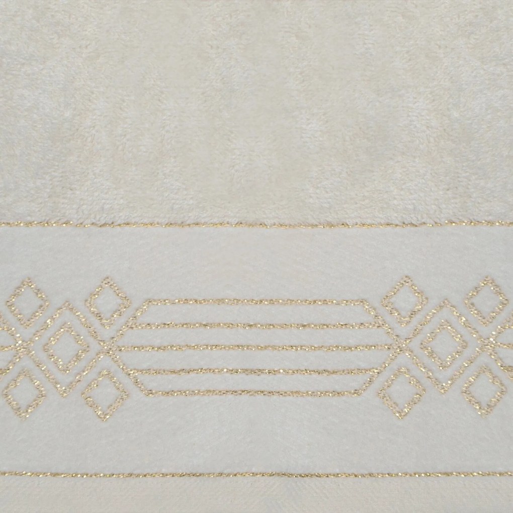 BAVLNENÝ UTERÁK KAMELA 50X90 CM KRÉMOVÁ