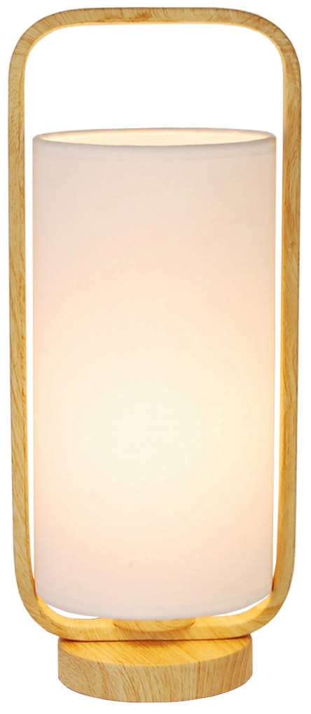CLX Stolná drevená lampa v škandinávskom štýle CAPUA, 1xE27, 40W, 34cm