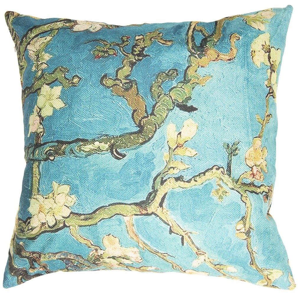 Povlak na vankúš s motívom kvetov vo vetvách - 43 * 43 cm