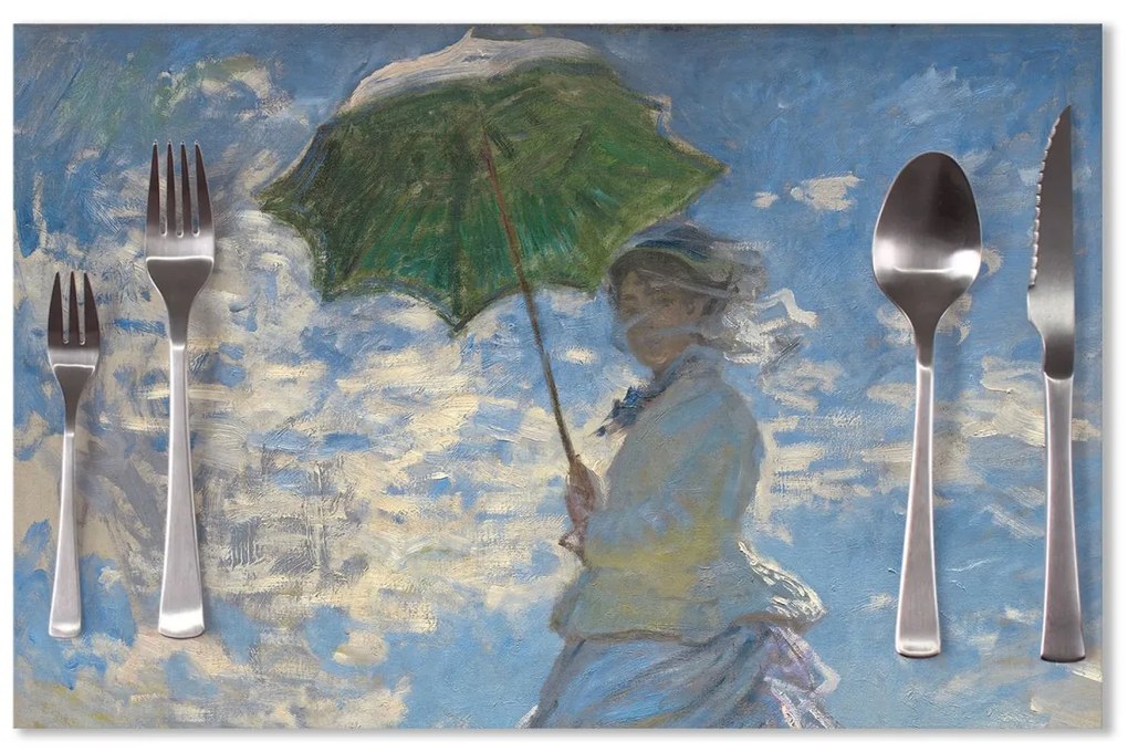 Sablio Prestieranie Dáma so slnečníkom - Claude Monet: 40x30cm
