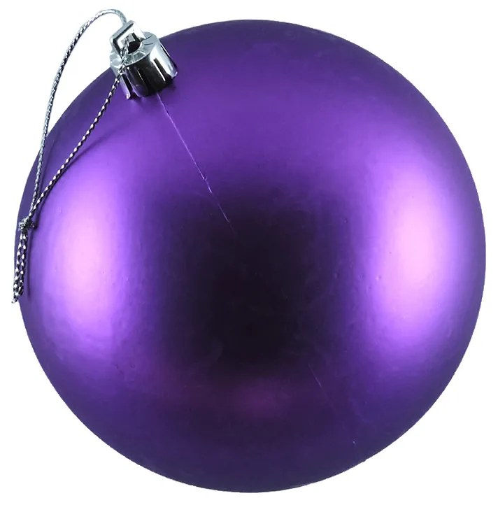 DECOLED Plastová guľa, hrúbka 10 cm, plsť, 6 x matná