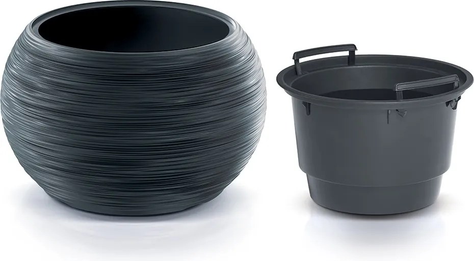 Kvetináč FUSU VI svetlo šedý