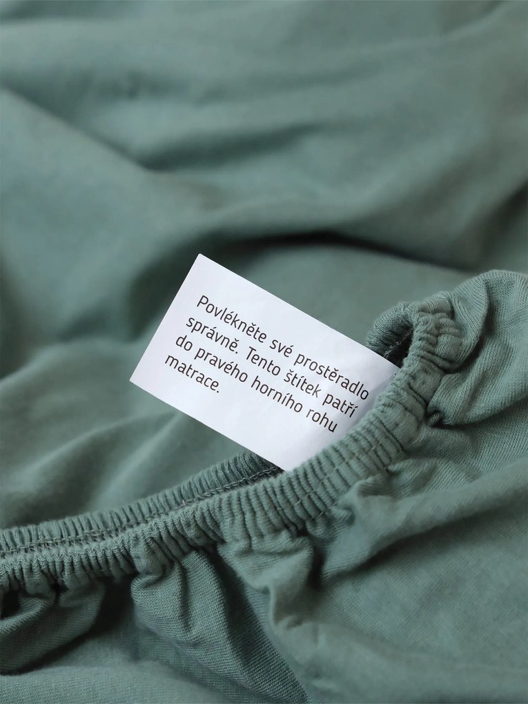 Jersey plachta Classic 160 x 200 cm - olivová