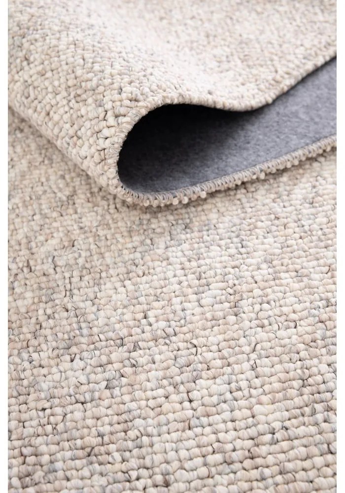 Krémovobiely koberec 80x150 cm Petra Liso – Universal