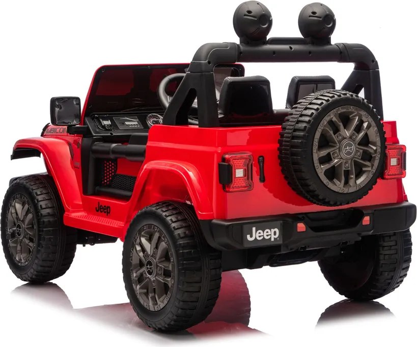 LEAN CARS Batéria pre vozidlá Jeep Rubicon 4x4 DK-JWR556 4x200W 24V červená