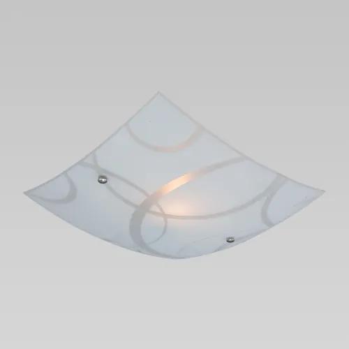 PREZENT Stropné prisadené sklenené svietidlo ROMERO, 1xE27, 60W, 30x30cm, hranaté