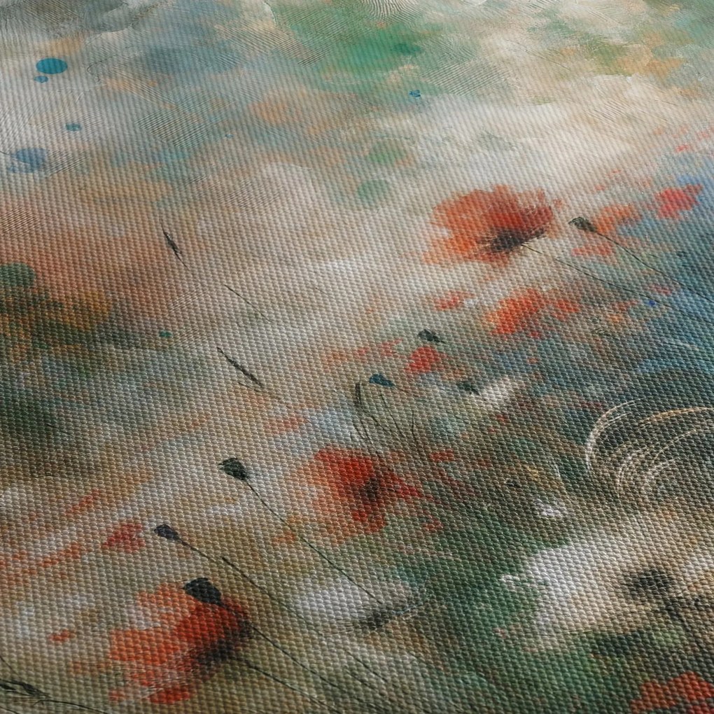 Obraz – Abstrakcia poľa s makmi (90x60 cm)