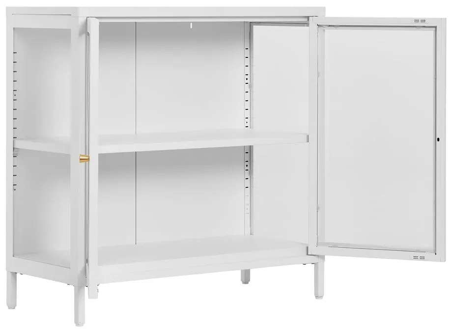 Biela kovová vitrína 80x80 cm Dalby – House Nordic