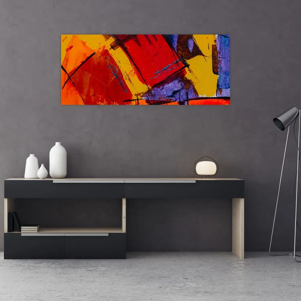 Obraz abstrakcie (120x50 cm)