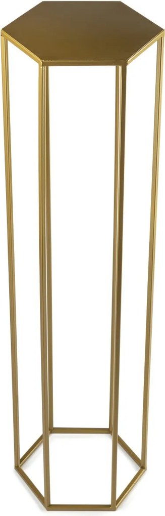 STOJAN NA KVETINÁČ HEXA 100X24X28 CM ZLATÁ