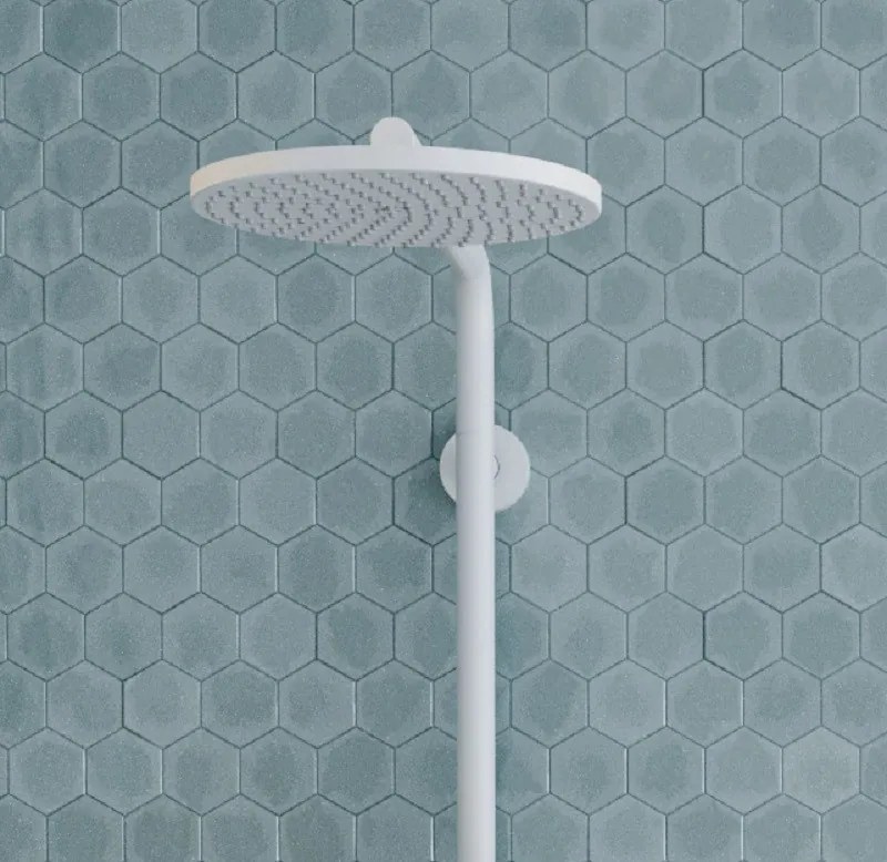 Hansgrohe Croma Select S, Showerpipe 280 1jet EcoSmart 9 l/min s termostatom a ručnou sprchou Raindance Select S 120 3jet, biela matná, HAN-26891700