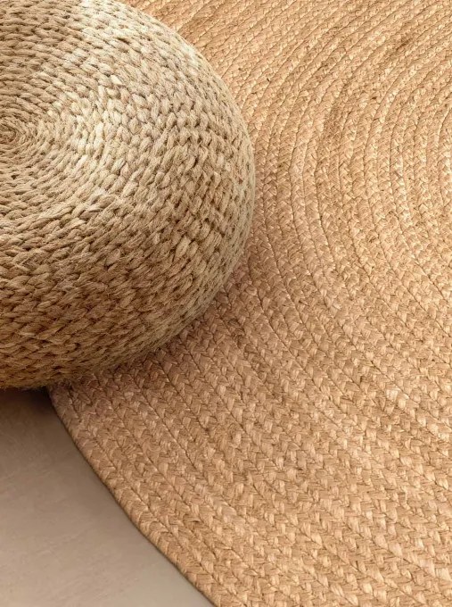 Koberec Hanse Home Jute Braided Rangpur naturálny / zlatý ovál