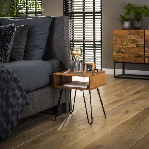Nočný stolík 23-32 Quadro Drevo Acacia - Komfort-nábytok