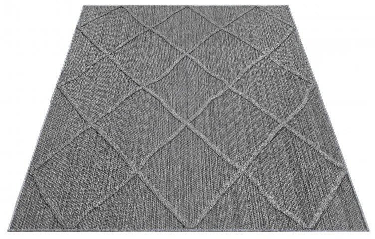 Ayyildiz, Kusový koberec Patara 4952 Grey – na von aj na doma, 120x170, šedá, chodba / predsieň