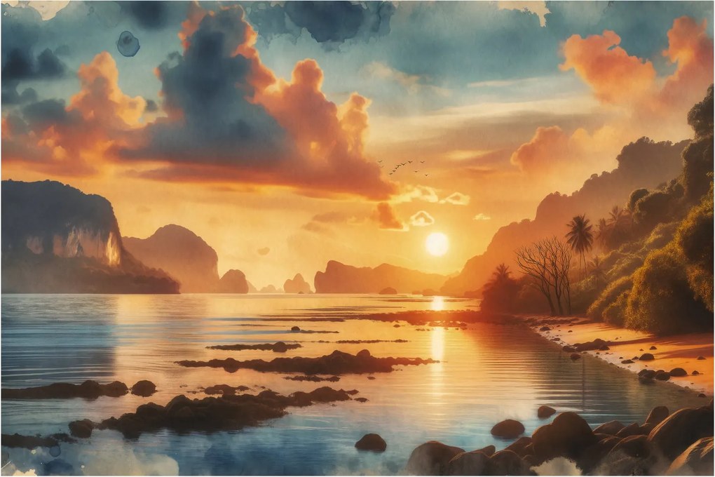 Obraz - Pohľad z pláže (90x60 cm)