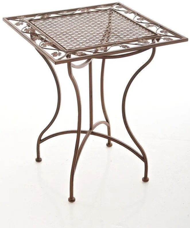Kovový stôl GS19599 - Hnedá antik