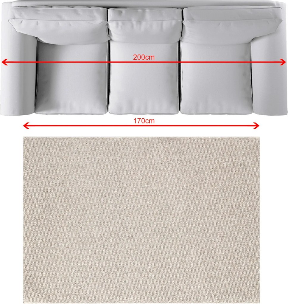 Koberec Solaro linen grey 120x170 cm