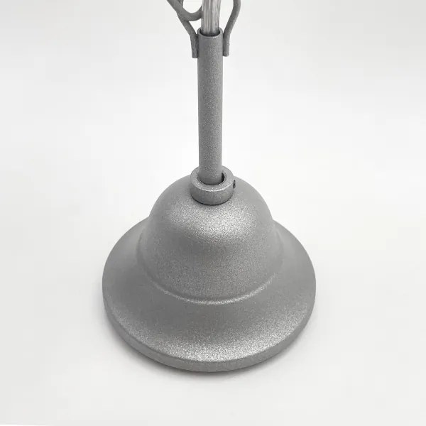 Luster na reťazi RETRO 2xE27/60W/230V strieborná