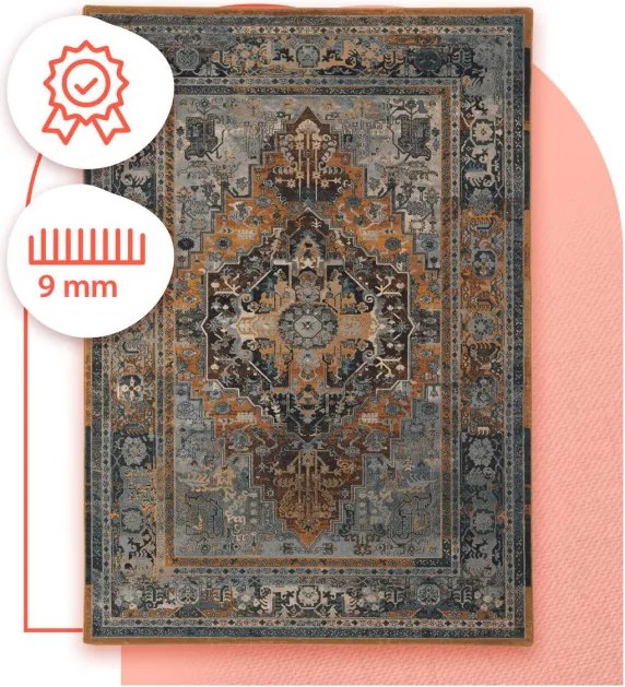 Koberec OMEGA Polonia Alhambra sivý / béžový