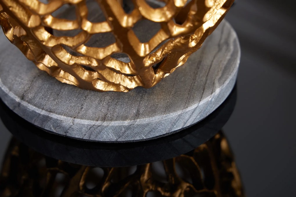 Stolná lampa Leaf 45cm zlatý RÁM