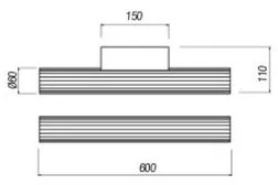 Redo 01-2591 - LED osvetlenie kúpeľňového zrkadla RIGAL LED/12W/230V IP44 chróm/biela