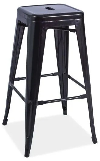 Čierna barová stolička HOKER LONG
