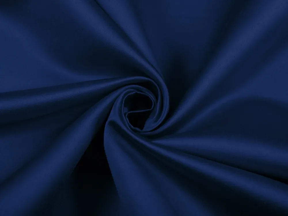 Biante Saténový oválny obrus polyesterový Satén LUX-L047 Námornícka modrá 120x140 cm