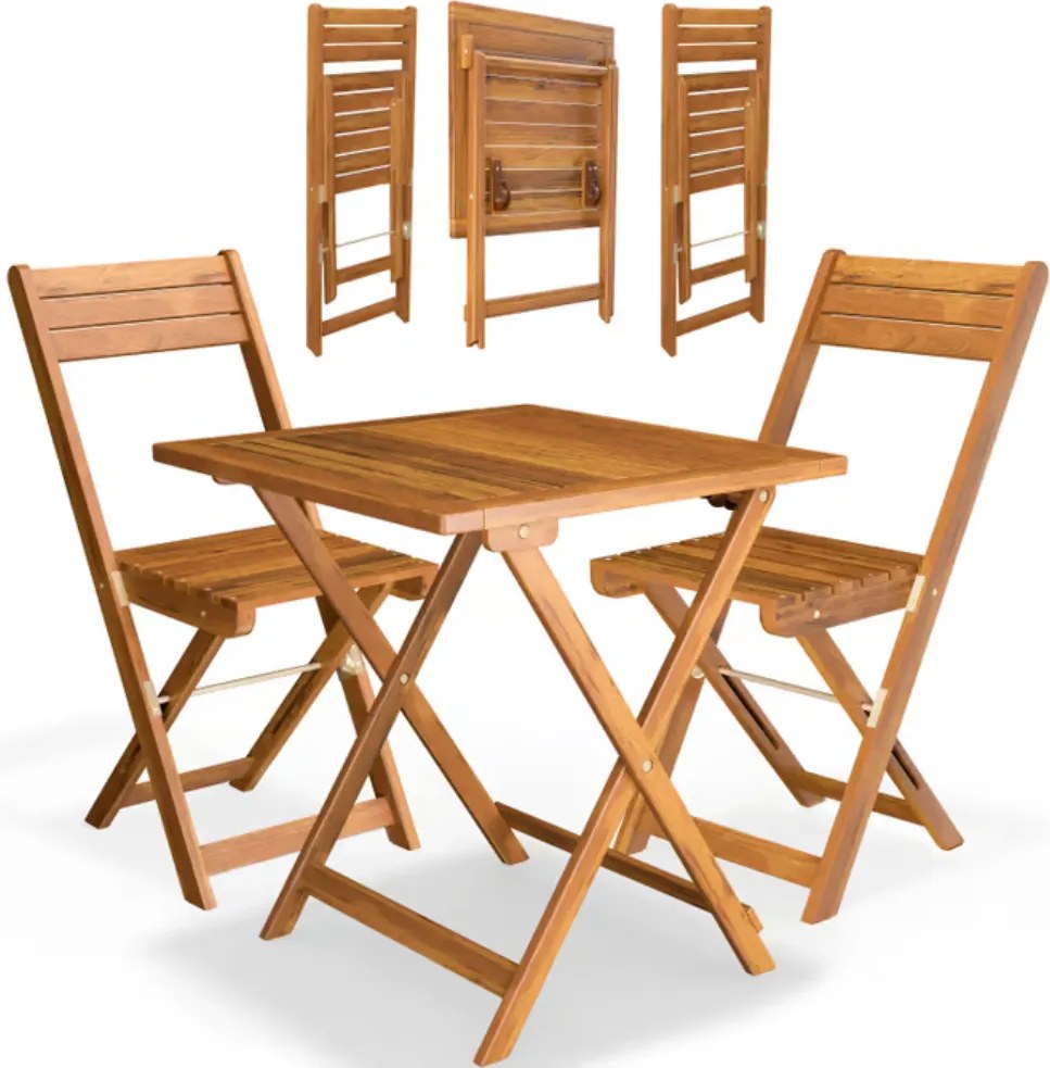 Balkónový nábytok VITEK, 1+2, prírodná hnedá Casaria