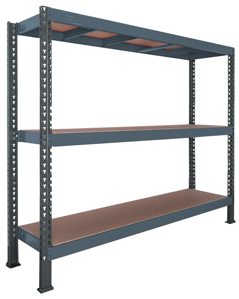 Trestles Nekonečný priemyselný regál 2000x2200x600, 3 police Farba: červená