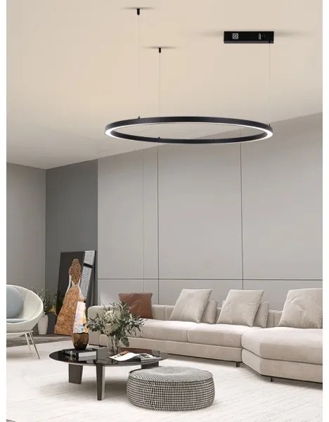 Immax NEO 07215L-LED Stmievateľný luster na lanku FINO 60W/230V 80cm čierna Tuya+DO