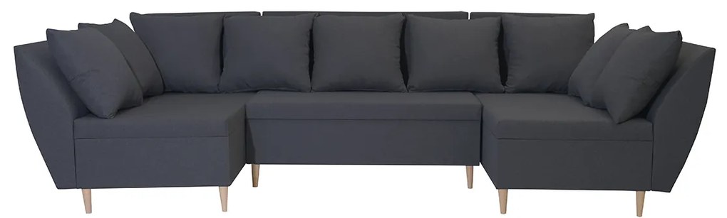 Rohová sedacia súprava s funkciou spania ALEX-U Rozkládací pohovka s funkcí spaní ALI-U šedá